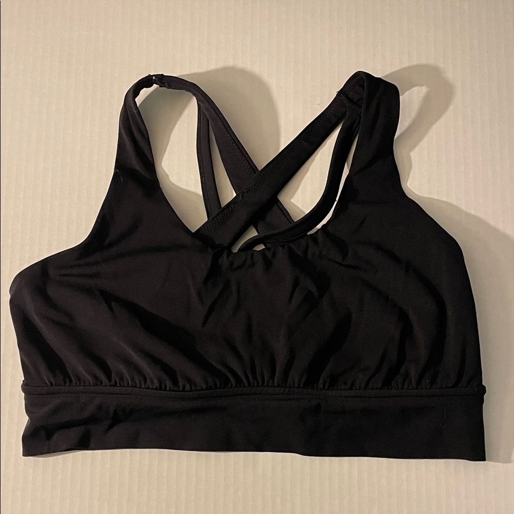 Women’s XL Aerie Black Women's Sports Bra Strappy Cross Back